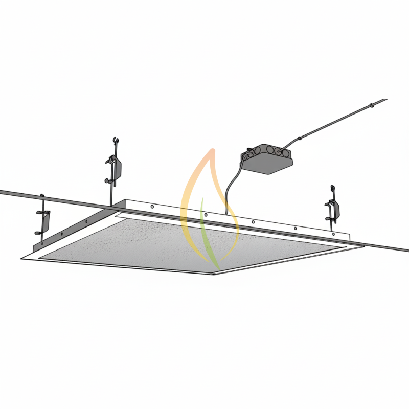 Infrarotheizung Einbaurahmen für Trockenbaudecken