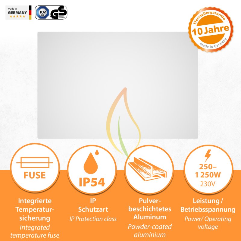 Digel Heat CL-820 Infrarotheizung 170x40cm 820Watt