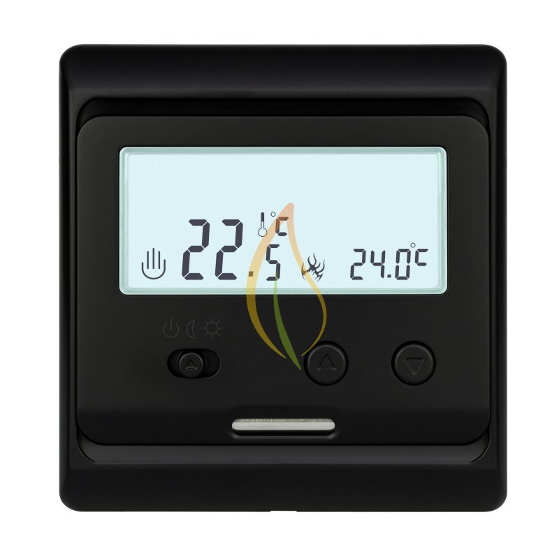 M3 Thermostat 230V Unterputz schwarz
