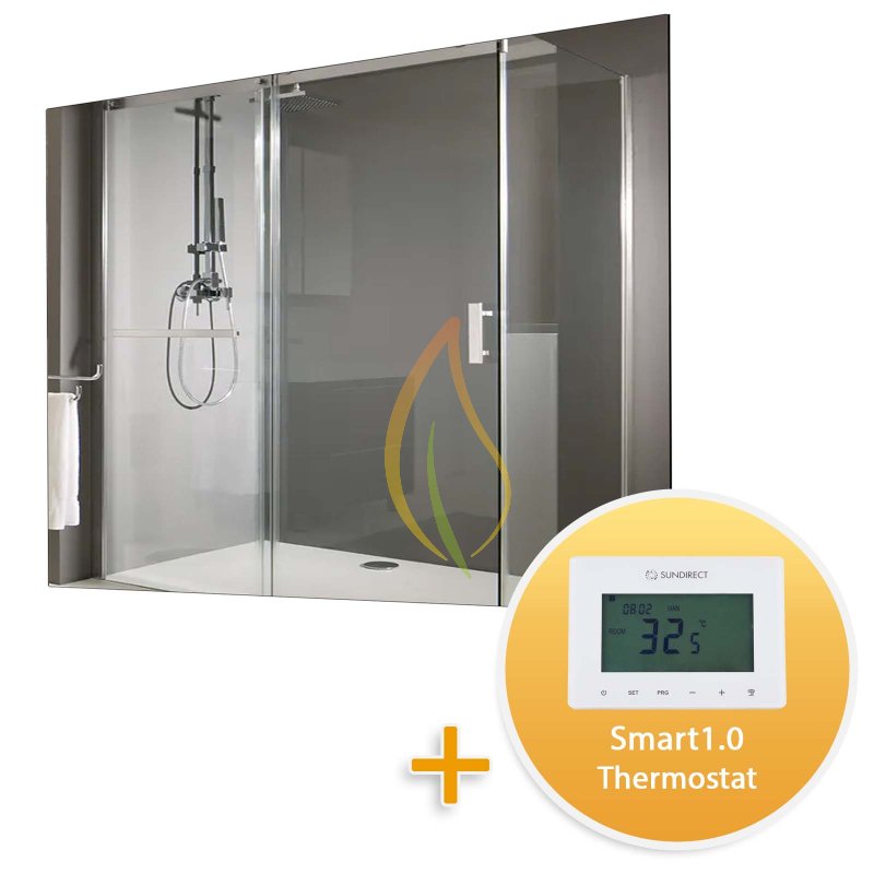 MD450-Plus Spiegel Infrarotheizung 60x85cm 450Watt mit Smart1.0 Thermostat
