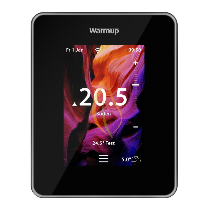 Smart 6iE WiFi Thermostat Thermostatregler Raumregler für Fußbodenheizung Schwarz