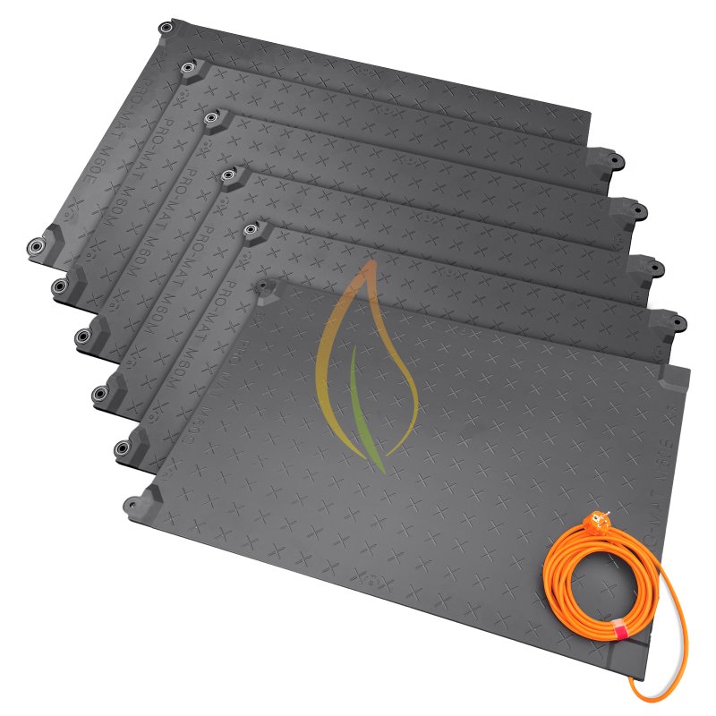 Mi-Heat Pro-Mat 225, anreihbare Gummi-Heizmatte 5,4m (6 Heizmatten)