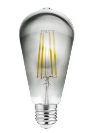 E27 LED Leuchtmittel ST64 6Watt 500Lumen Rauchglas