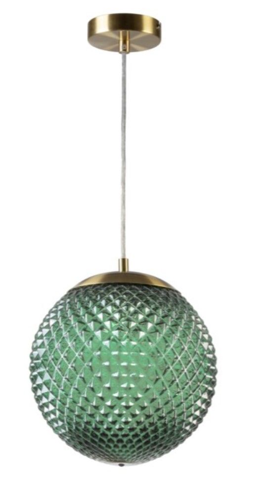 MUNO 2 Deckenleuchte Ø25 cm – E27, IP20, Grün (Glamour-Design)