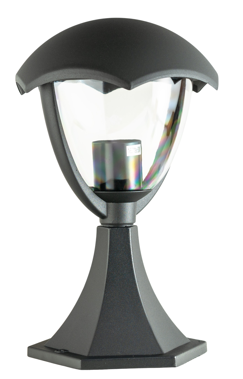 31cm Sockelleuchte GRANDE schwarz matt