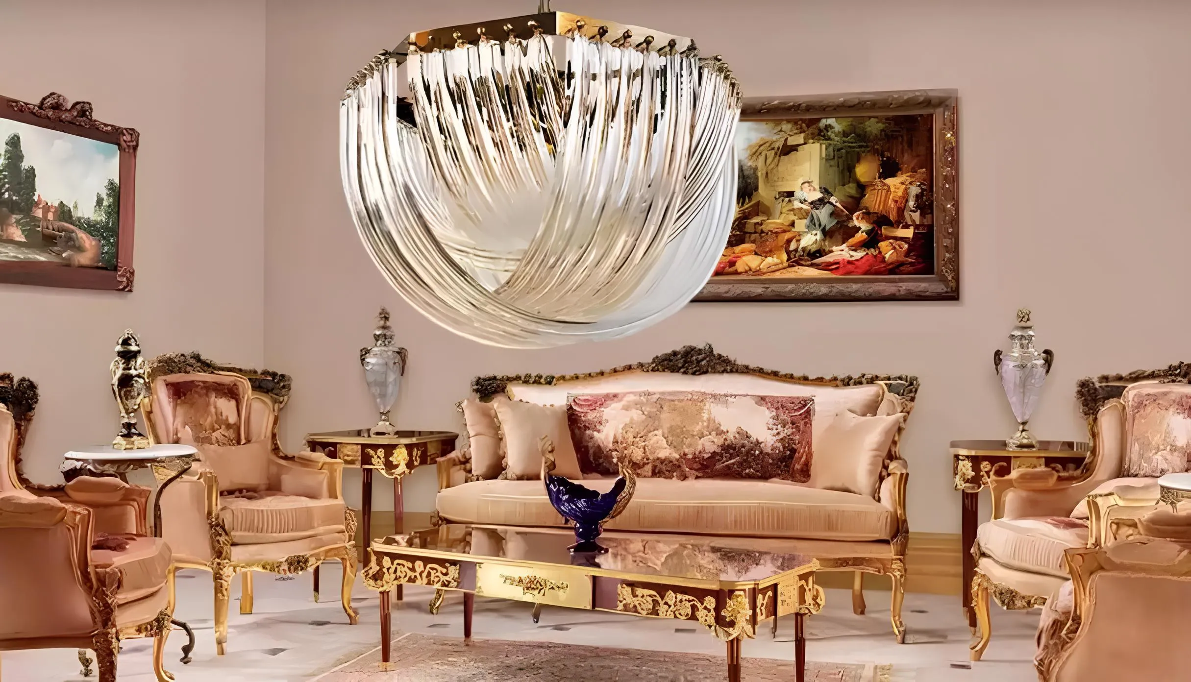Kronleuchter Wohnzimmer Luxus Deckenleuchte Crystal Kronleuchter