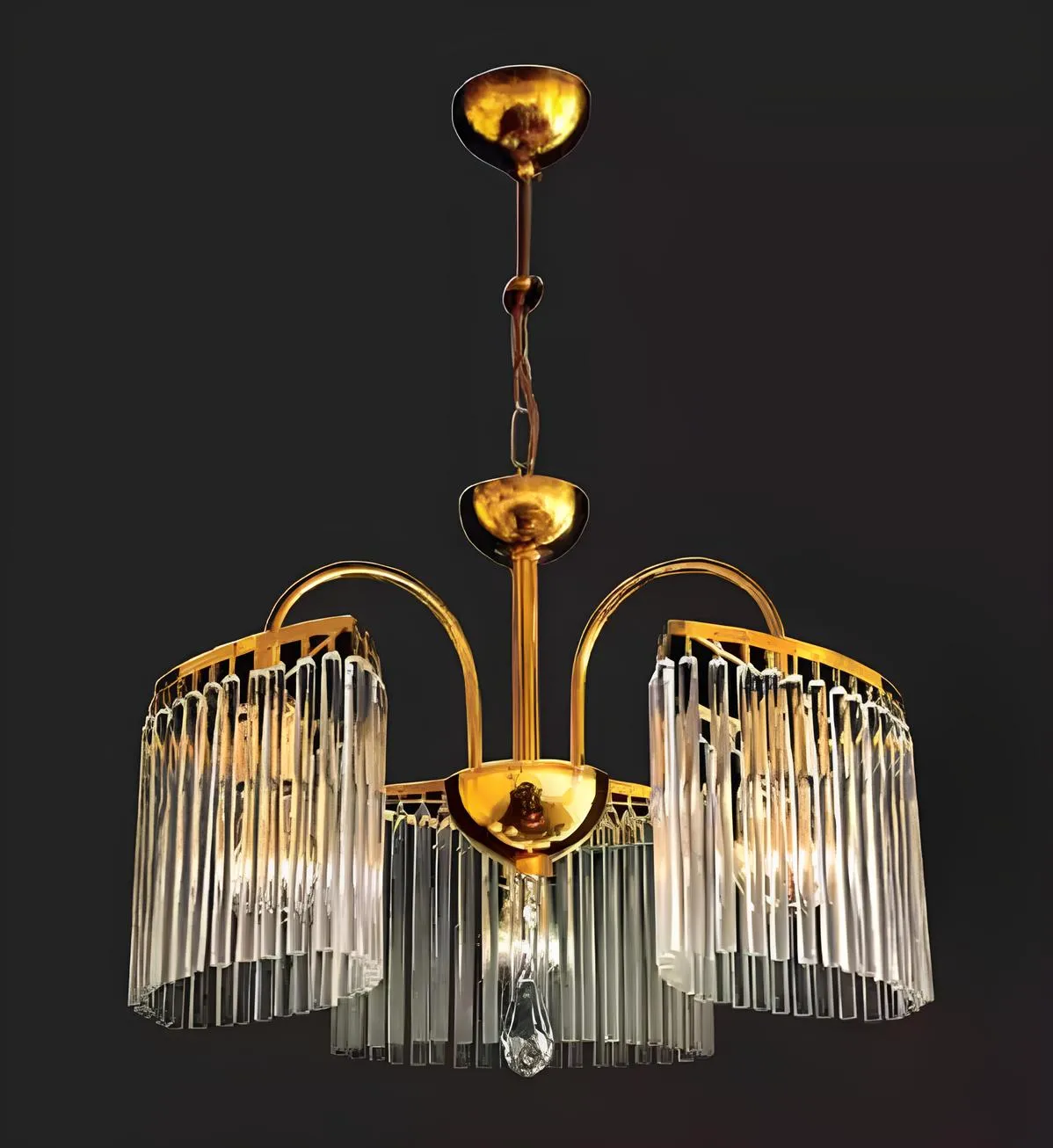 Kronleuchter Deckenleuchte Schlafzimmer Lampe Kronleuchter gold neu