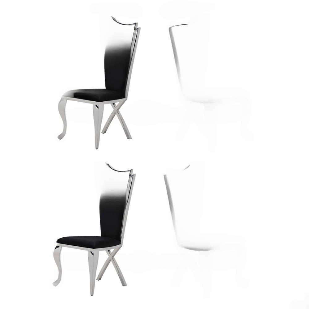 Set 4x Stühle Esszimmerstuhl Holz Luxus Esszimmer Stoff Modern Stühle