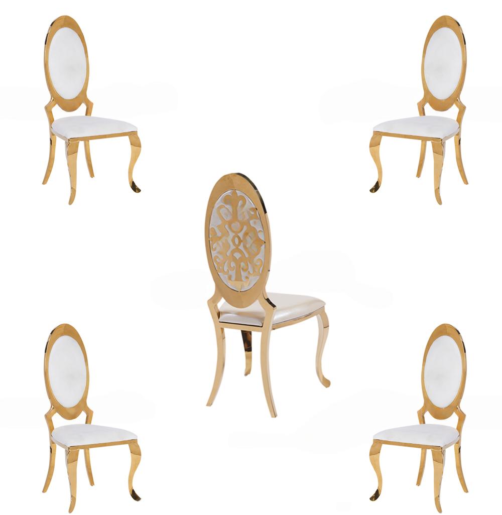 Gruppe Stühle Garnitur Textil Stoff Holz Gepolsterte Esszimmer 4x Stühle