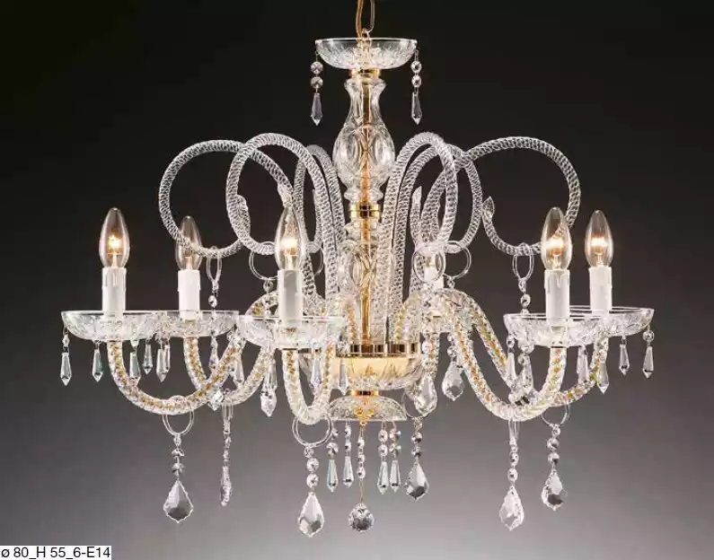 Luxuriöse Deckenleuchte Kronleuchter Kristall Lampe Lampe Leuchten