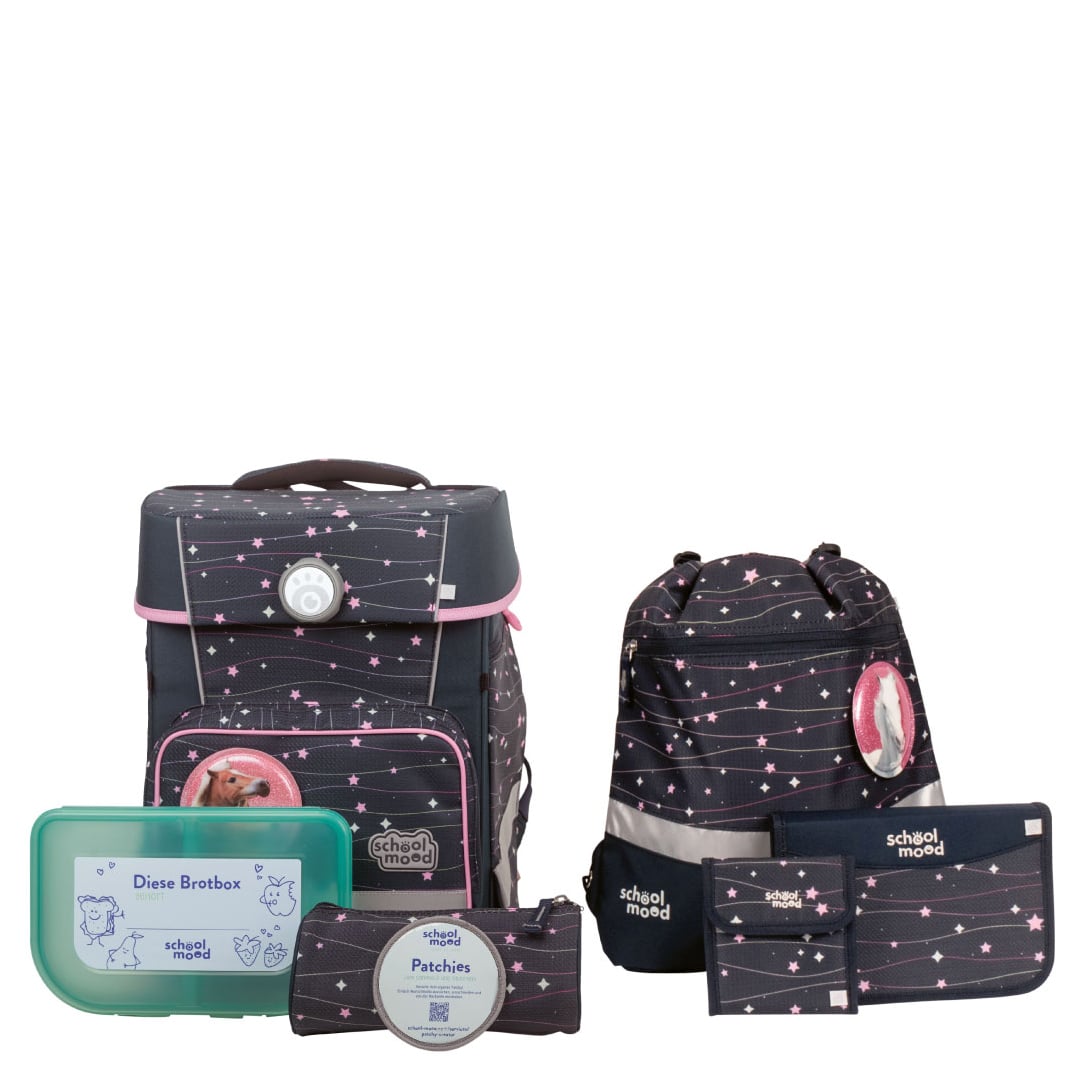 School-Mood Schulranzen Set 7tlg. Champion Maxx Ella Pony