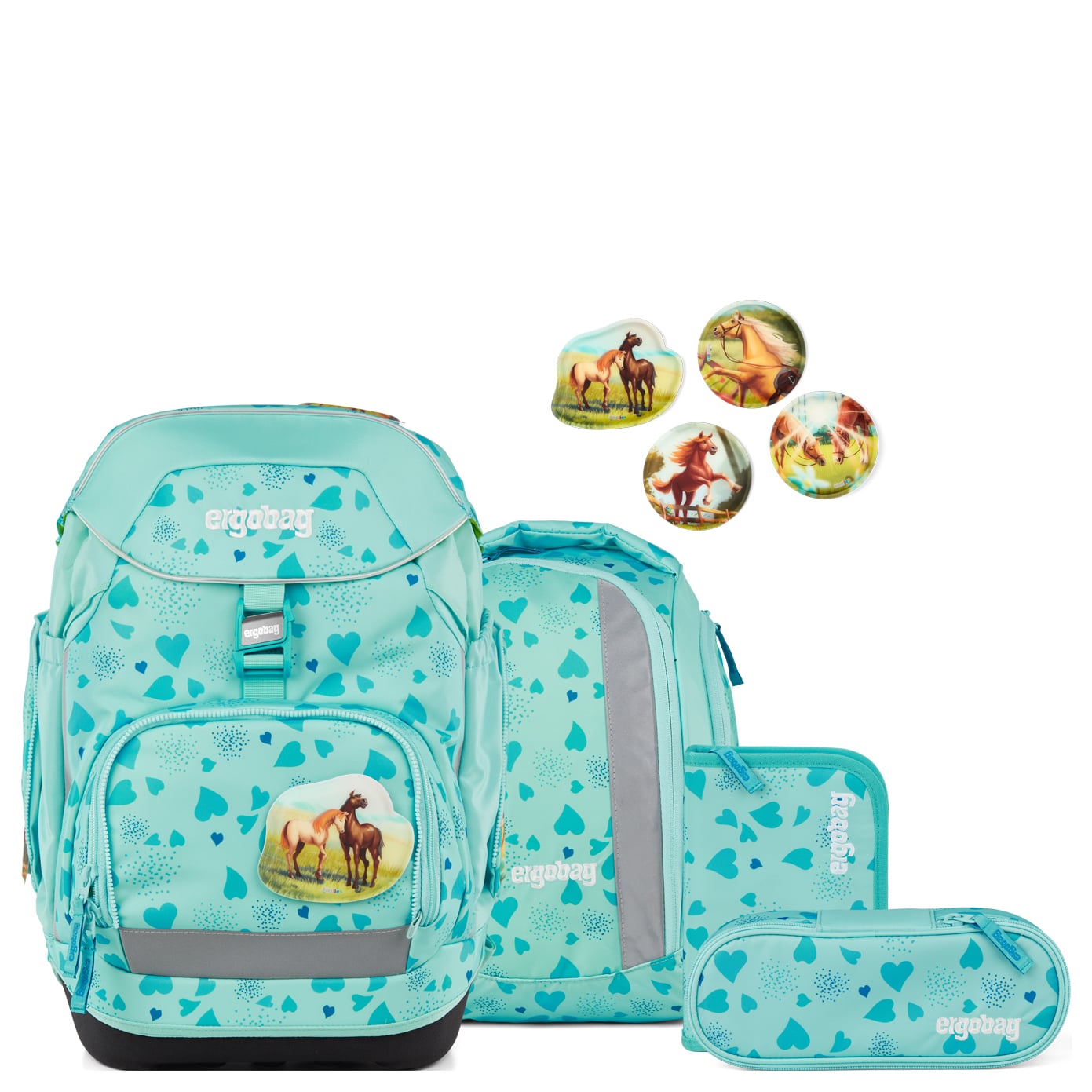Ergobag Schulranzen Set 6tlg. Pack (2026) ReitBärtraum