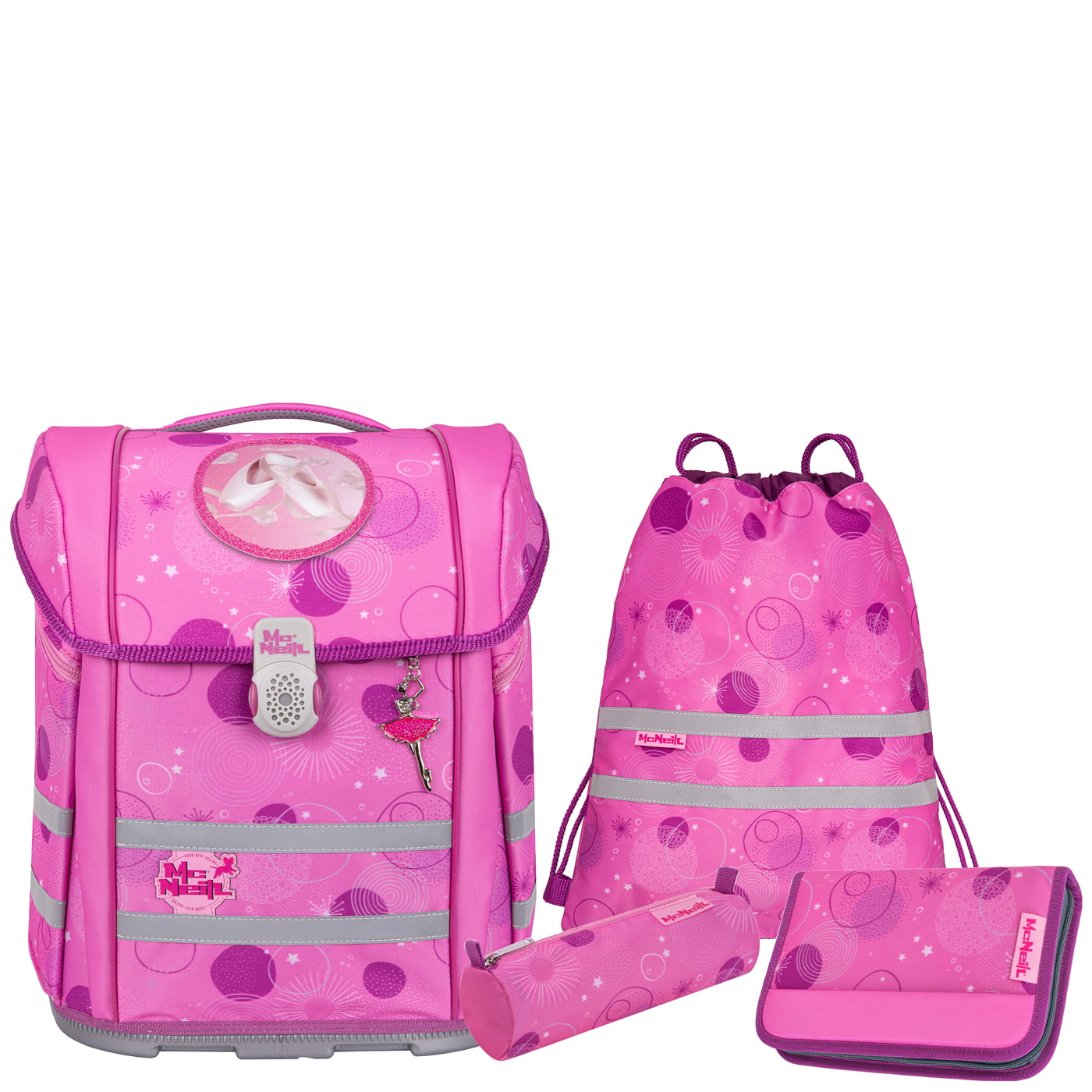 McNeill Schulranzen Set 5tlg. Perfecto (2024) Pinky