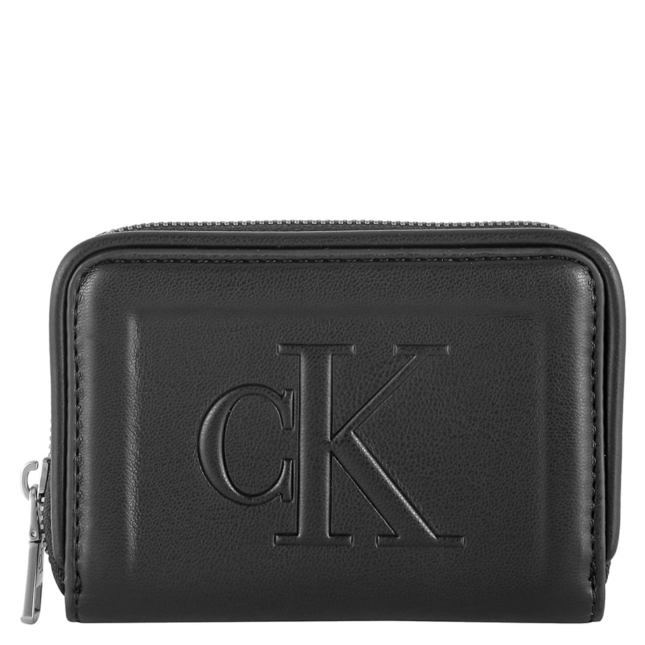 Calvin Klein Jeans Kleinbörse Sculpted Med Zip Around Pipping black