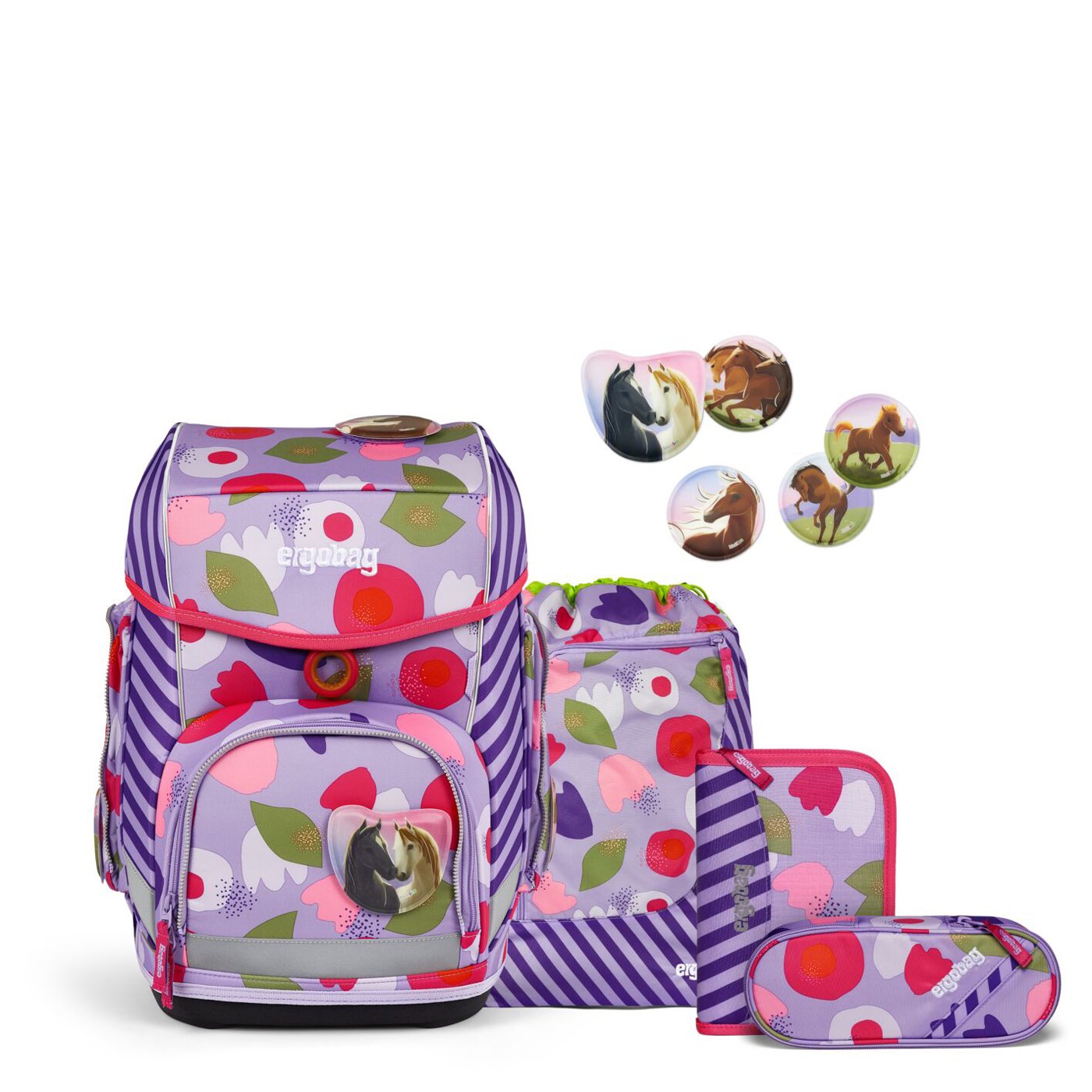 Ergobag Schulranzen Set 5tlg. Cubo (2024) BlütenzauBär