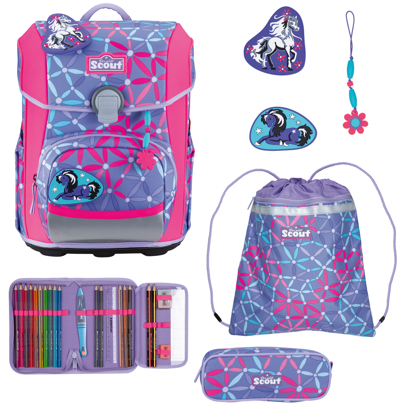 Scout Schulranzen Set 4tlg. Neo Pony Love (2026)