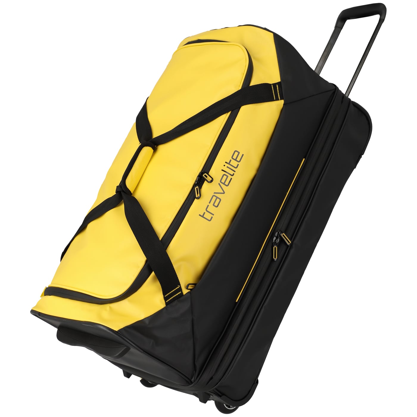 Travelite Reisetasche mit Rollen Basics erw. 98l gelb