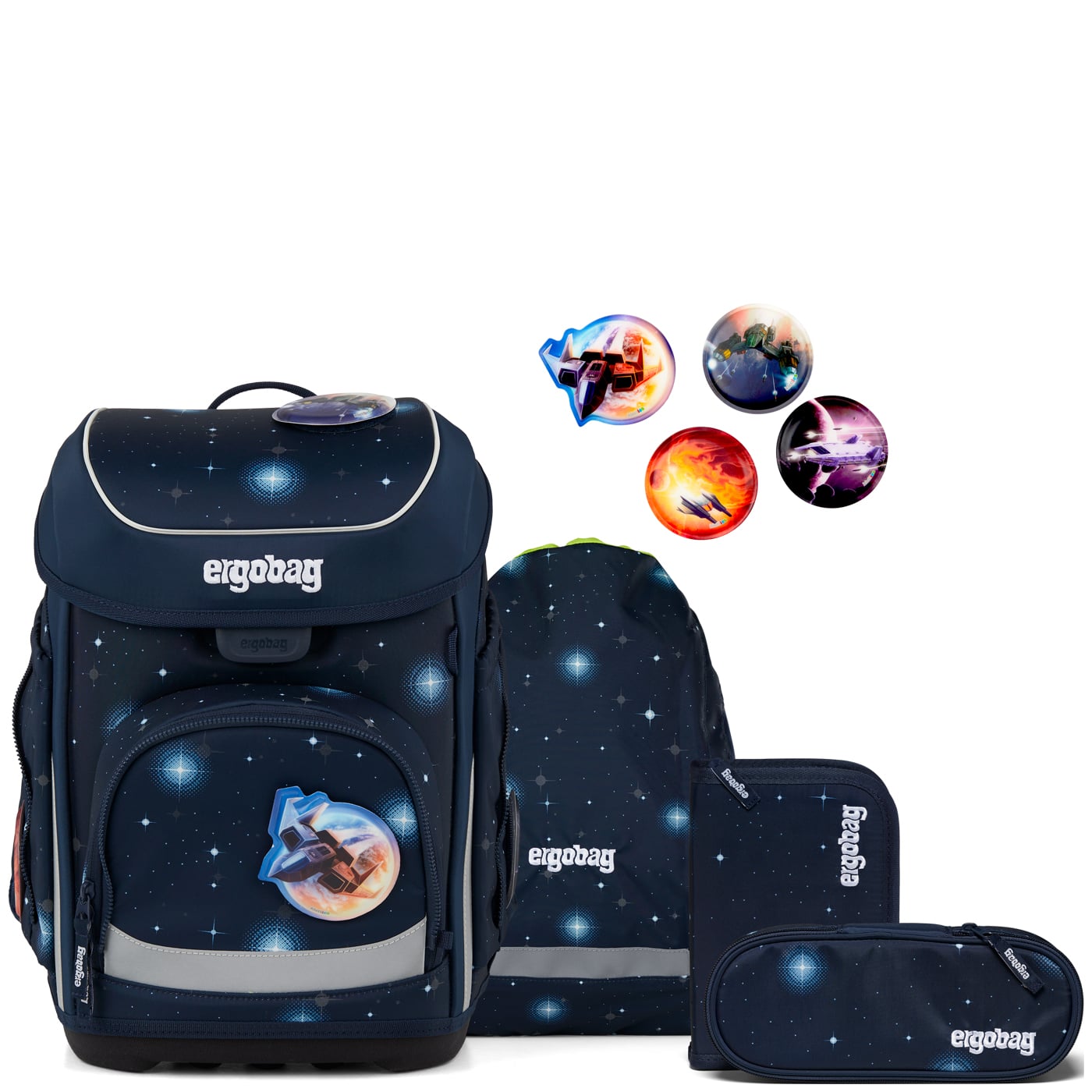 Ergobag Schulranzen Set 5tlg. Cubo Reflex Edition (2026) KoBärnikus