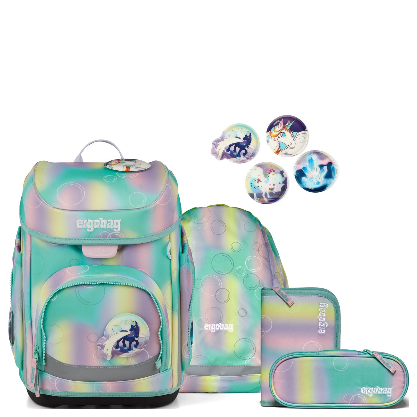 Ergobag Schulranzen Set 5tlg. Cubo Super Reflex Edition (2026) ZauBärwelt