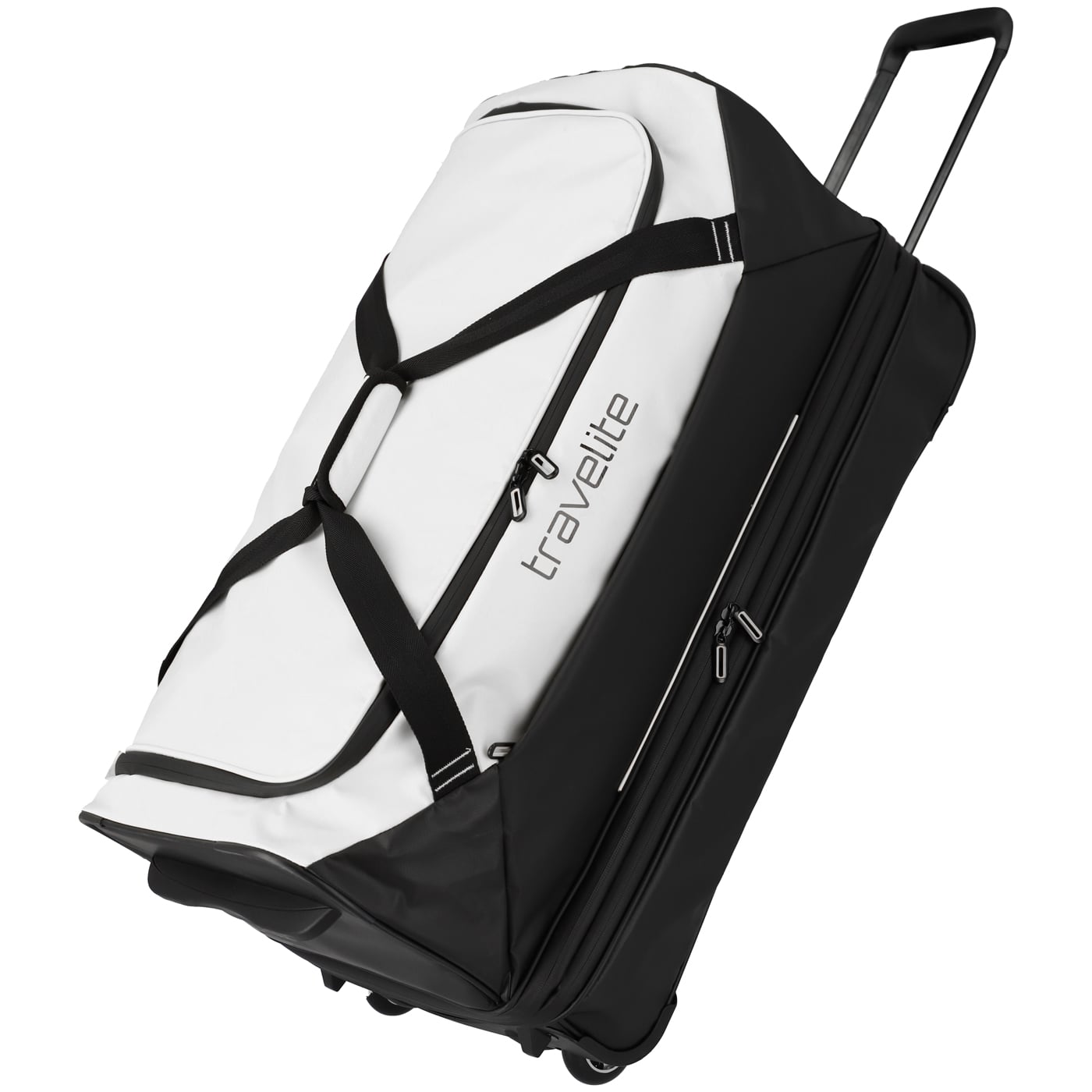 Travelite Reisetasche mit Rollen Basics erw. 98l weiß
