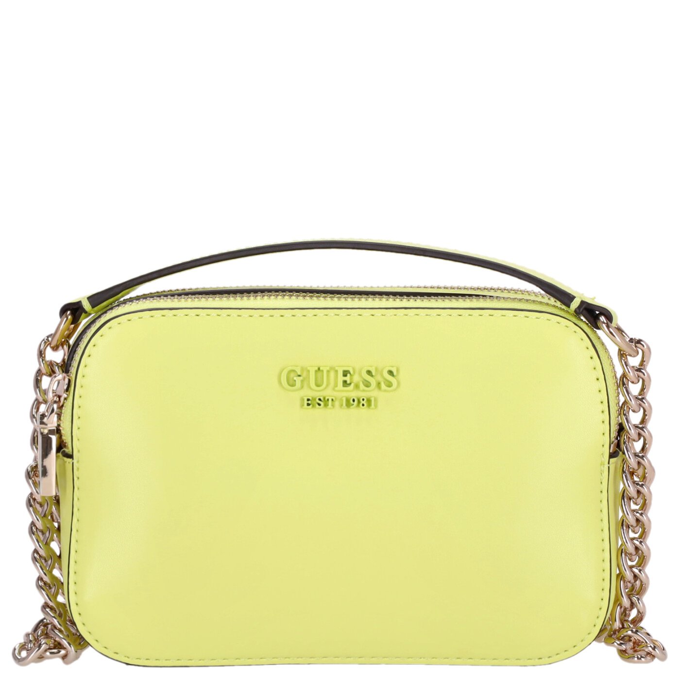 Guess Umhängetasche Sarita Camera Crossbody chartreuse