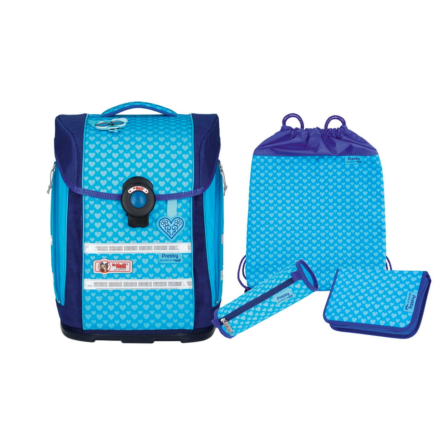 McNeill Schulranzen Set 4-tlg. Ergo Primero Pretty