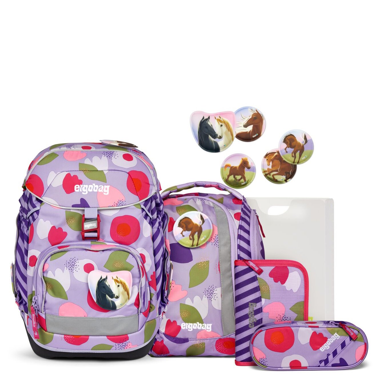 Ergobag Schulranzen Set 6tlg. Pack (2024) BlütenzauBär