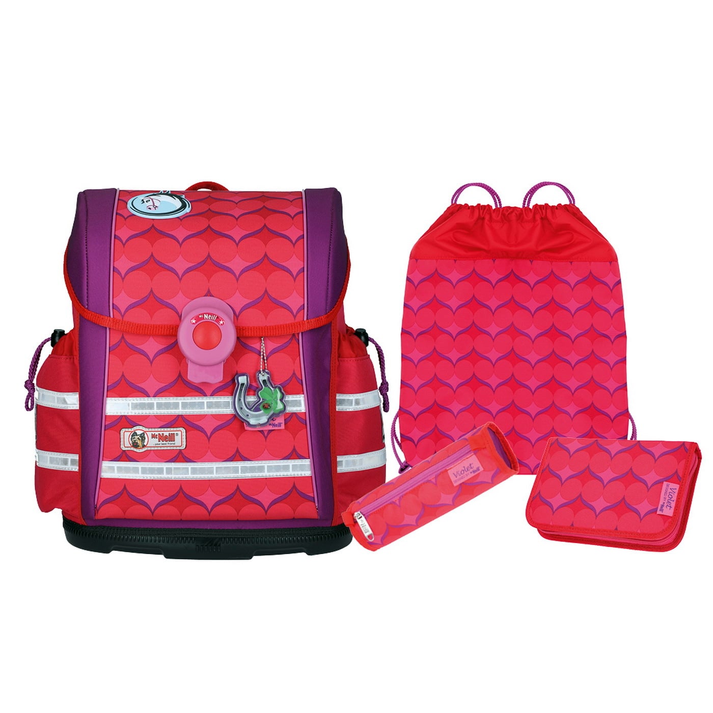 McNeill Schulranzen Set 4-tlg. ErgoLight 912 S 9620 Violet