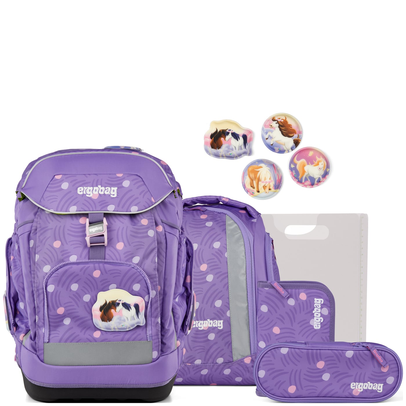 Ergobag Schulranzen Set 6tlg. Maxi (2026) PonyBäradies