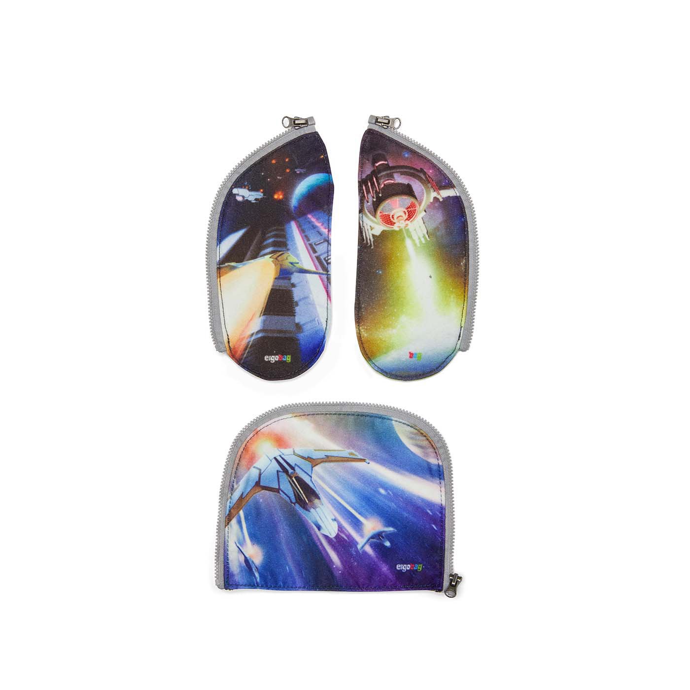 Ergobag Universal Zip-Set Pack, Cubo, Cubo Light (ab 2020) Weltall