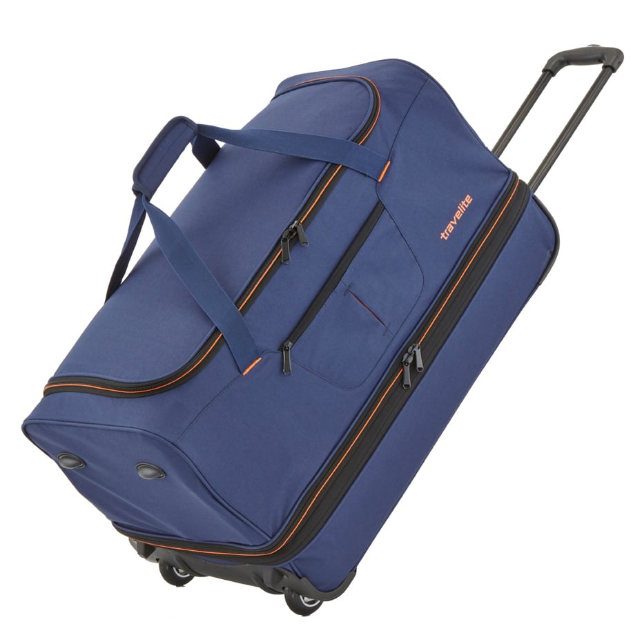 Travelite Reisetasche mit Rollen Basics erw. 51l marine