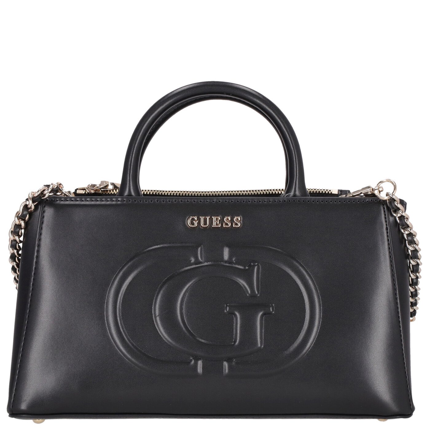 Guess Henkeltasche Eco Mietta Small Society Satchel black
