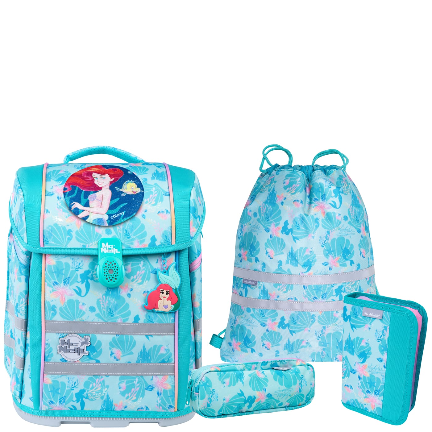 McNeill Schulranzen Set 5tlg. Perfecto (2025) Disney Arielle