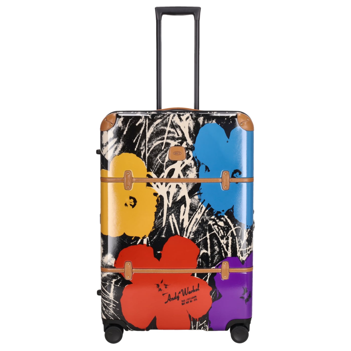 BRIC'S Trolley Andy Warhol L 76cm black/Flowers