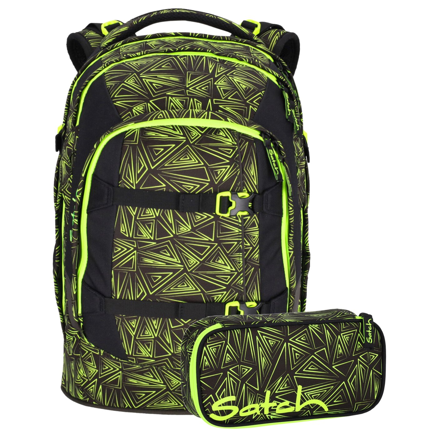 Satch Schulrucksack Set 2tlg. Pack green bermuda