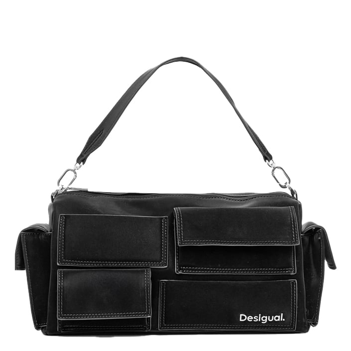 Desigual Henkeltasche Pocket Face Habana Long black