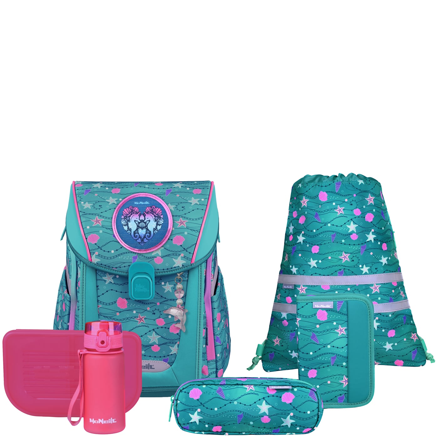 McNeill Schulranzen Set 9tlg. Primo (2026) Seafish
