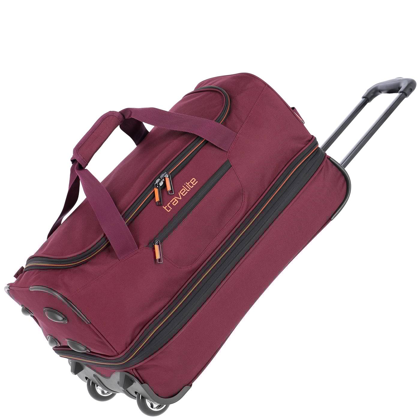 Travelite Reisetasche mit Rollen Basics erw. 51l bordeaux
