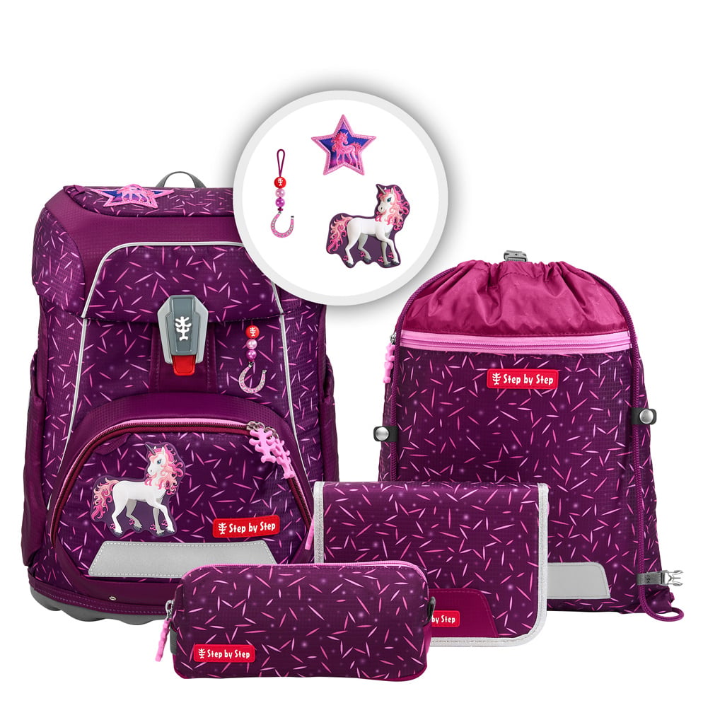Step by Step Schulranzen Set 5tlg. Fit (2026) Pretty Unicorn Nuala