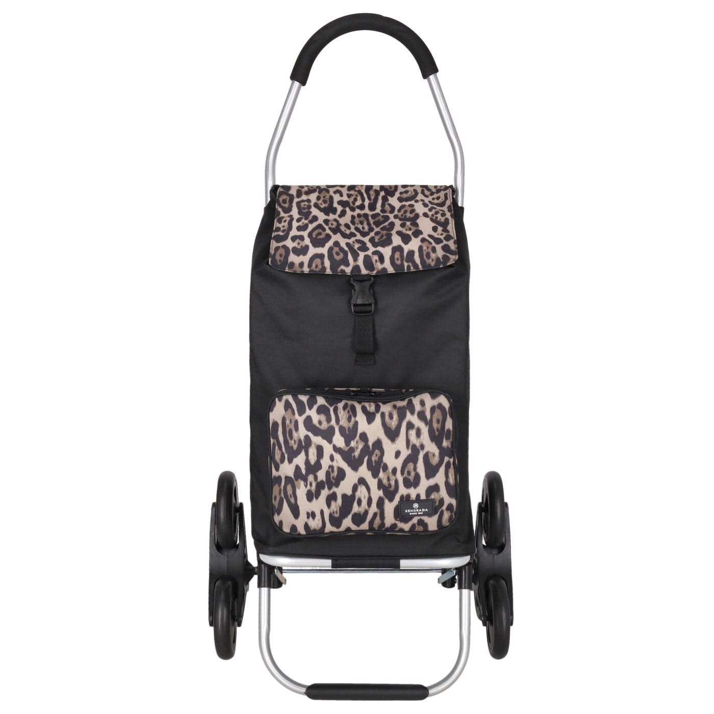 KENORADA Einkaufstrolley ER03 Daily Shopping Trolley Treppensteiger leopard