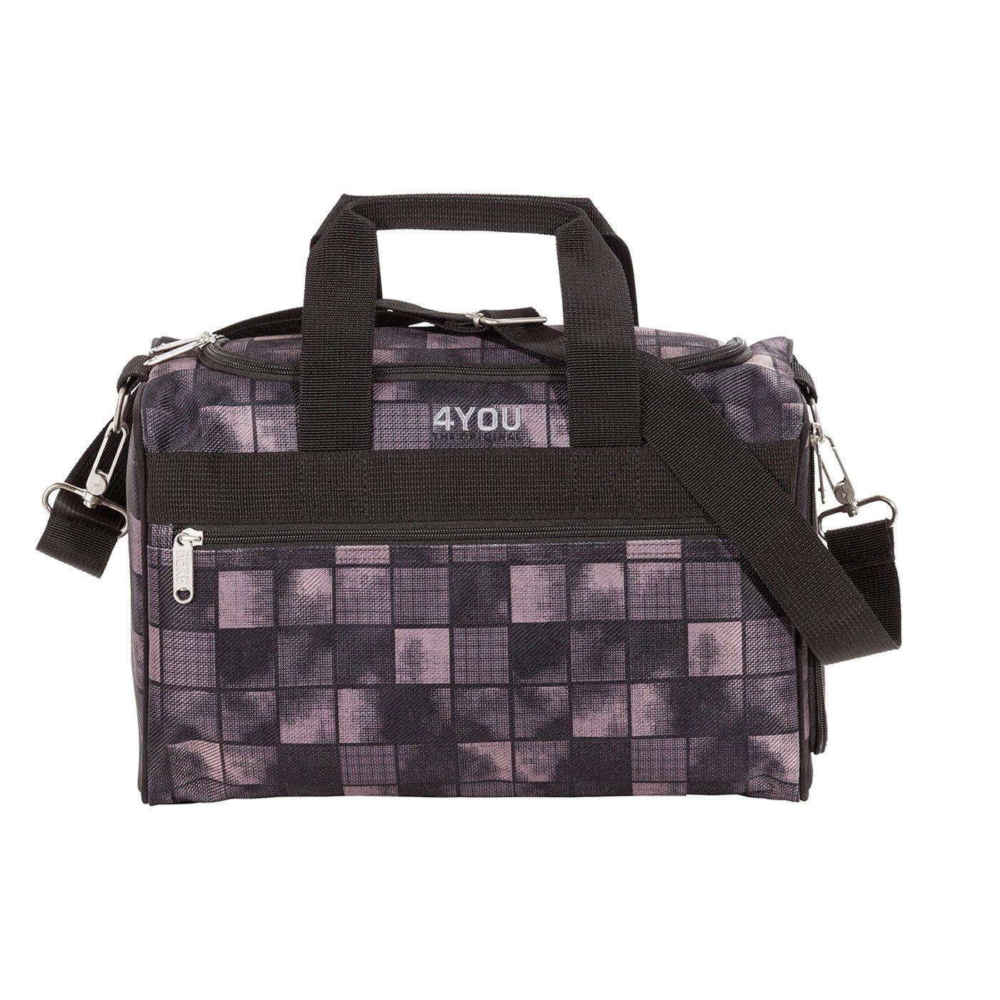 4 You Sporttasche Basic S 12l black squares