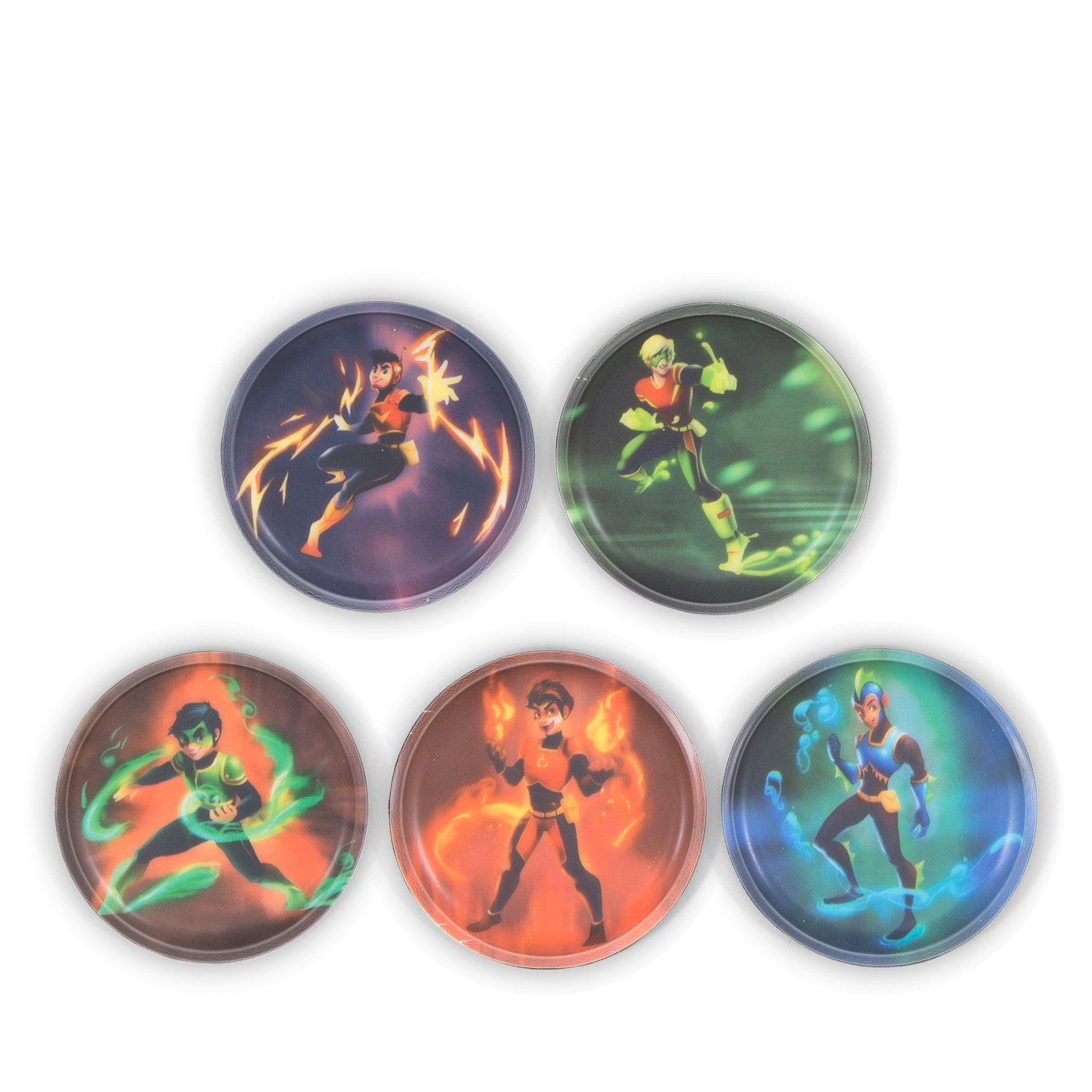 Ergobag Motivset 5tlg. Kletties Superhelden