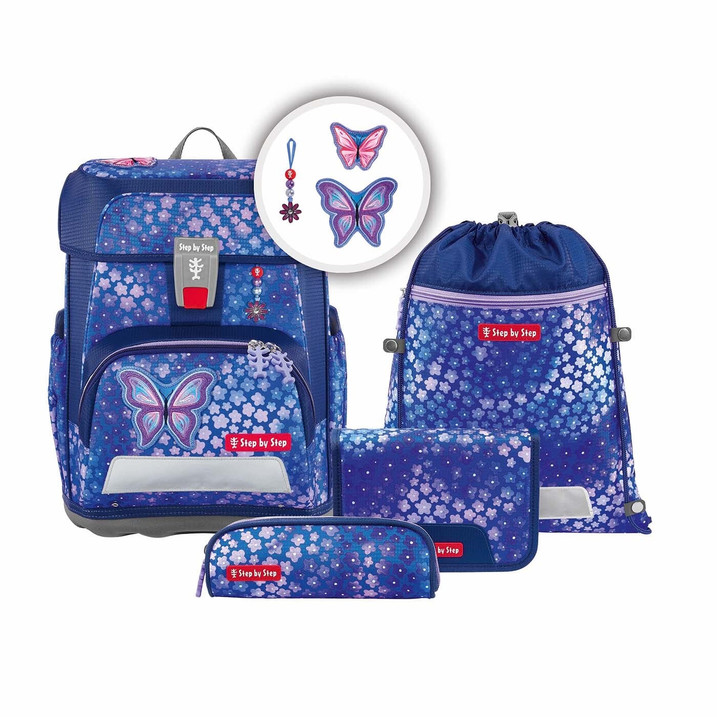 Step by Step Schulranzen Set 5tlg. Cloud Butterfly Maja