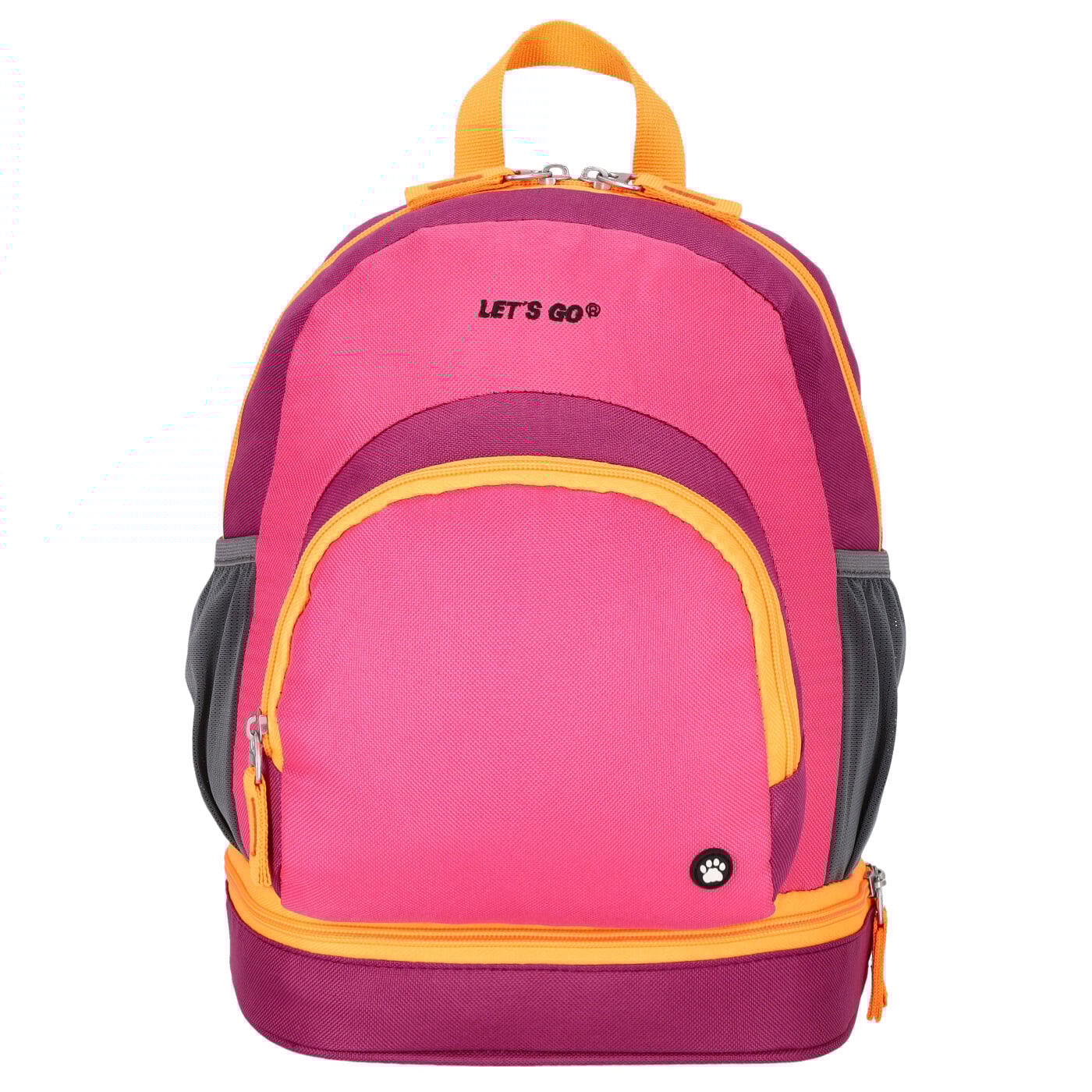 Let's Go Kinderrucksack KRS/2 9l pink/beere mit gelb