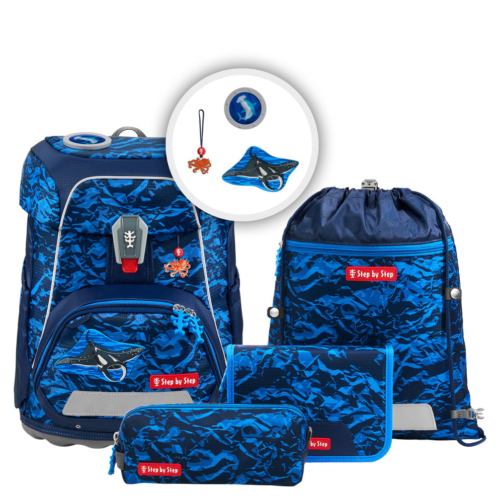 Step by Step Schulranzen Set 5tlg. Fit (2026) Manta Rio