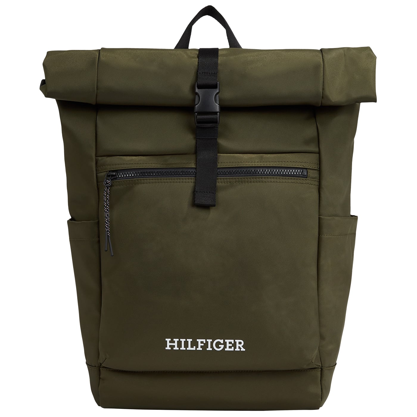 Tommy Hilfiger Laptoprucksack TH Monotype Rolltop 16' army green