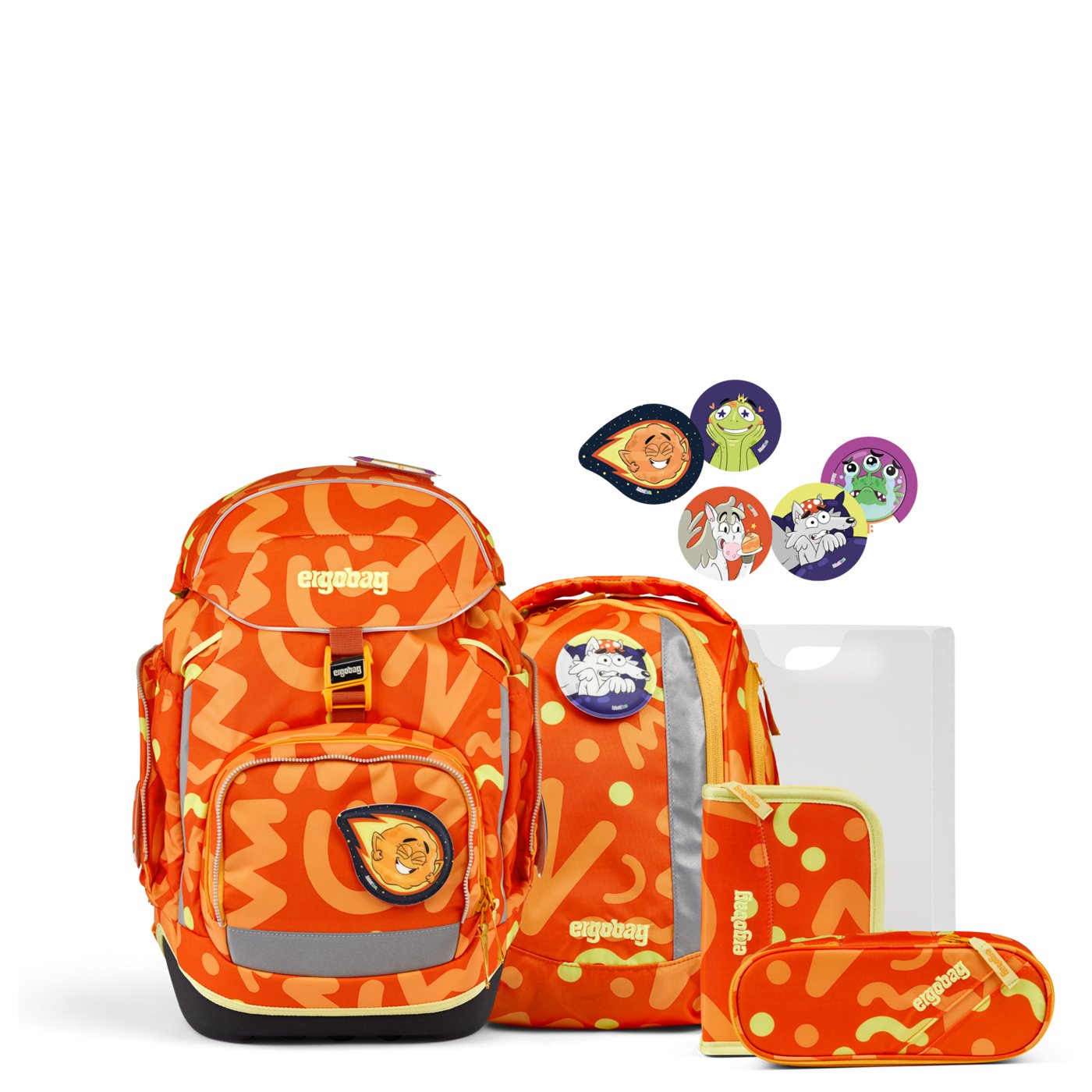 Ergobag Schulranzen Set 6tlg. Pack (2024) Comic WunBärvoll