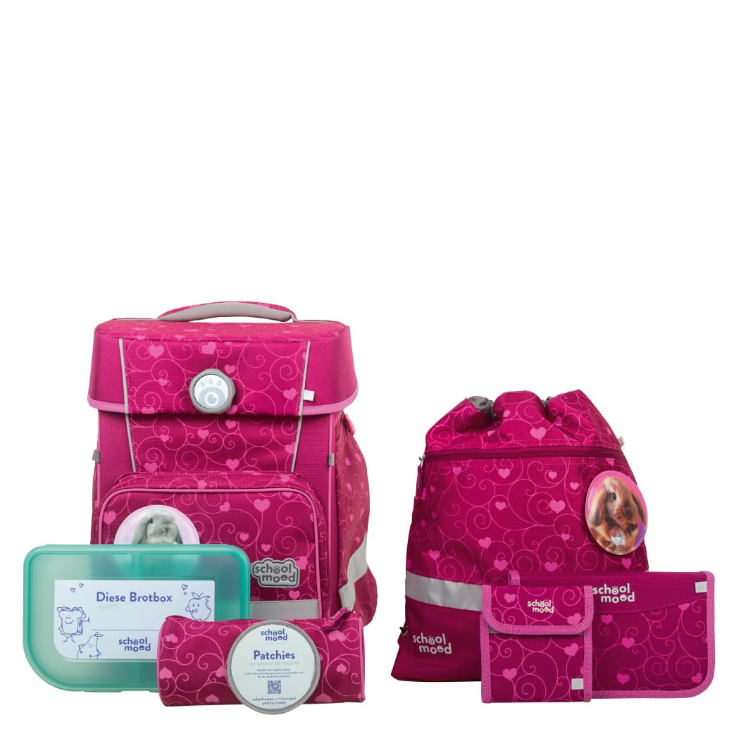 School-Mood Schulranzen Set 7tlg. Champion Maxx Hannah Hase