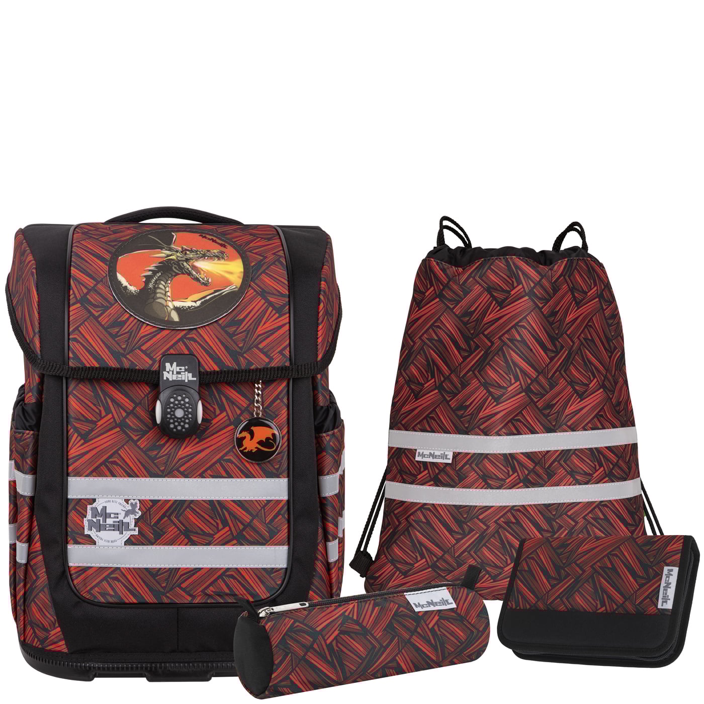 McNeill Schulranzen Set 5tlg. Ergo Compacto (2024) Zack