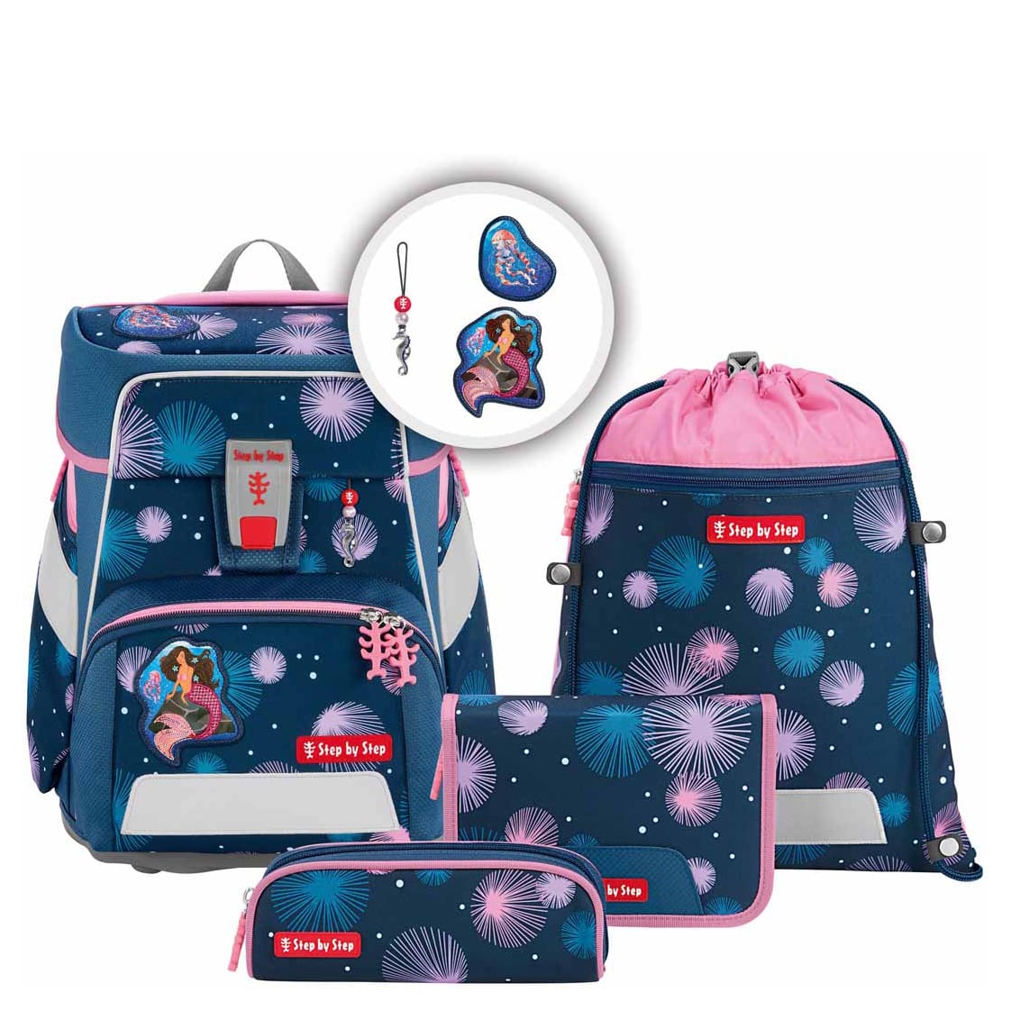 Step by Step Schulranzen Set 5tlg. Space Mermaid Delia